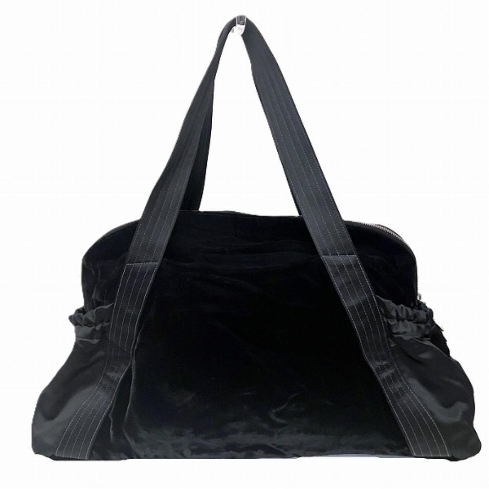 Black Leather Chanel Shoulder Bag
