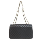 Black Leather Chanel Travel Bag