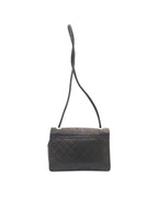 Black Leather Chanel Shoulder Bag