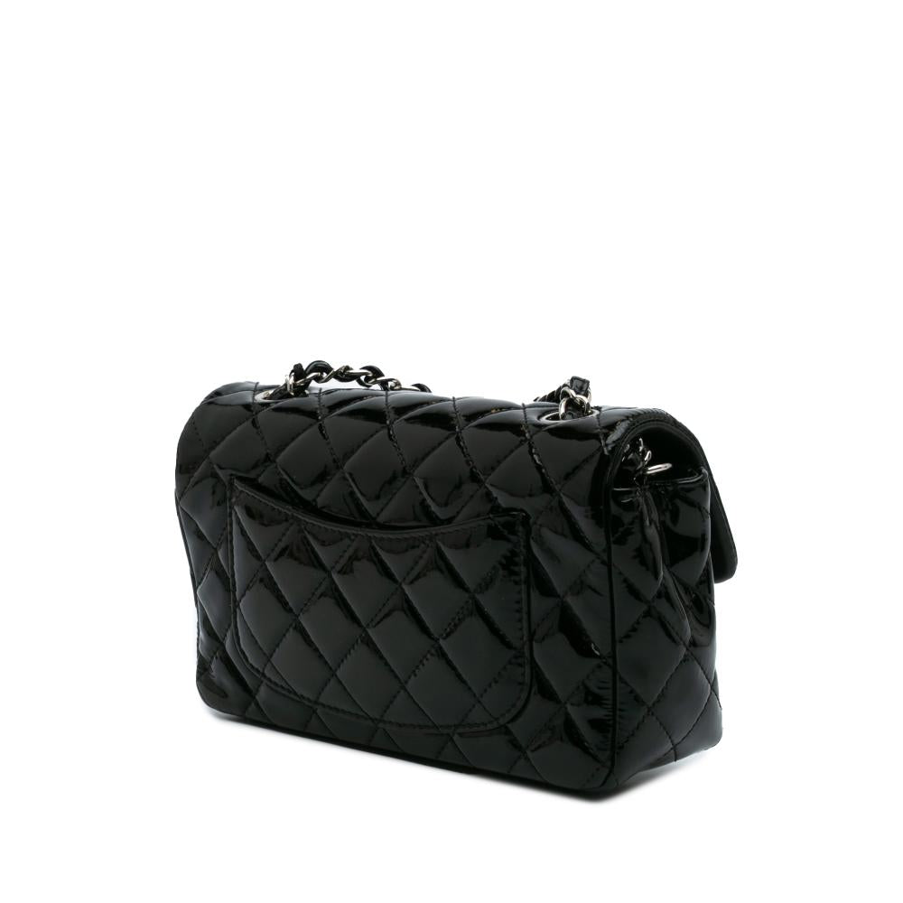 Black Leather Chanel Flap Bag
