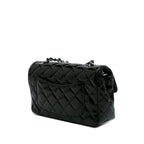 Black Leather Chanel Flap Bag
