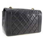 Black Leather Chanel Shoulder Bag