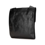 Black Leather Chanel Crossbody Bag