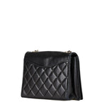 Black Leather Chanel Crossbody Bag