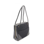 Black Leather Chanel Travel Bag