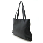 Black Leather Chanel Shoulder Bag