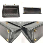 Black Leather Chanel Shoulder Bag