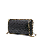 Black Leather Chanel Crossbody Bag