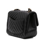 Black Leather Chanel Flap Bag