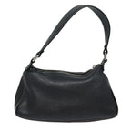 Black Leather Chanel Shoulder Bag