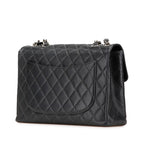 Black Leather Chanel Flap Bag