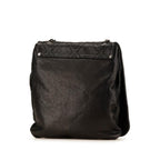 Black Leather Chanel Crossbody Bag