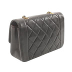 Black Leather Chanel Shoulder Bag