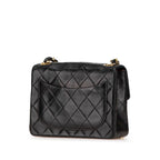 Black Leather Chanel Shoulder Bag