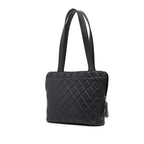 Black Leather Chanel Shoulder Bag