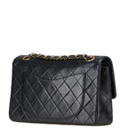 Black Leather Chanel Flap Bag