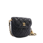 Black Leather Chanel Flap Bag