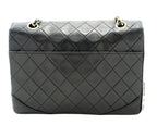 Black Leather Chanel Flap Bag
