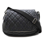 Black Leather Chanel Crossbody Bag
