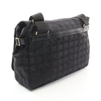 Black Leather Chanel Travel Line