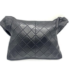 Black Leather Chanel Shoulder Bag