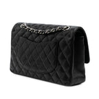 Black Leather Chanel Shoulder Bag