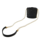 Black Leather Chanel Shoulder Bag
