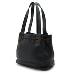Black Leather Chanel Shoulder Bag