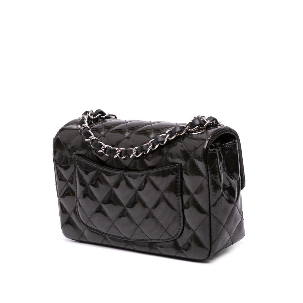 Black Leather Chanel Flap Bag