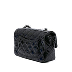 Black Leather Chanel Flap Bag