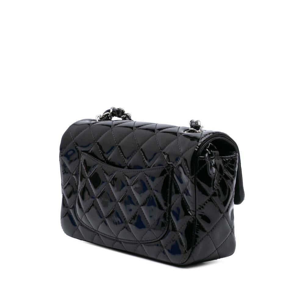 Black Leather Chanel Flap Bag