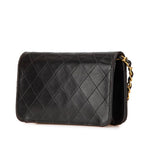 Black Leather Chanel Flap Bag
