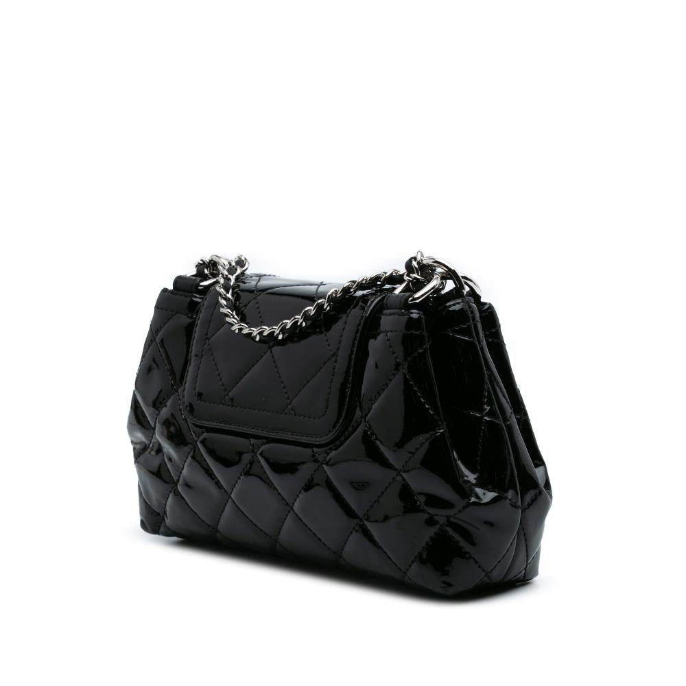 Black Leather Chanel Flap Bag