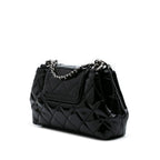 Black Leather Chanel Flap Bag