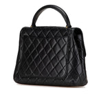 Black Leather Chanel Flap Bag