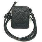 Black Leather Chanel Shoulder Bag