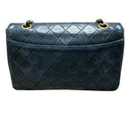 Black Leather Chanel Flap Bag