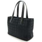 Black Leather Chanel Travel Line