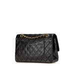 Black Leather Chanel Flap Bag