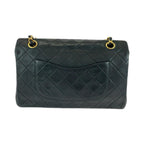 Black Leather Chanel Flap Bag
