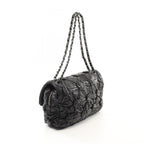 Black Leather Chanel Flap Bag