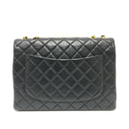 Black Leather Chanel Shoulder Bag