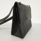 Black Leather Chanel Shoulder Bag
