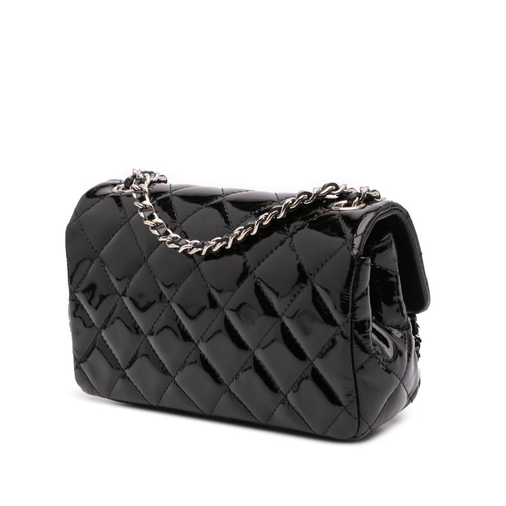 Black Leather Chanel Flap Bag