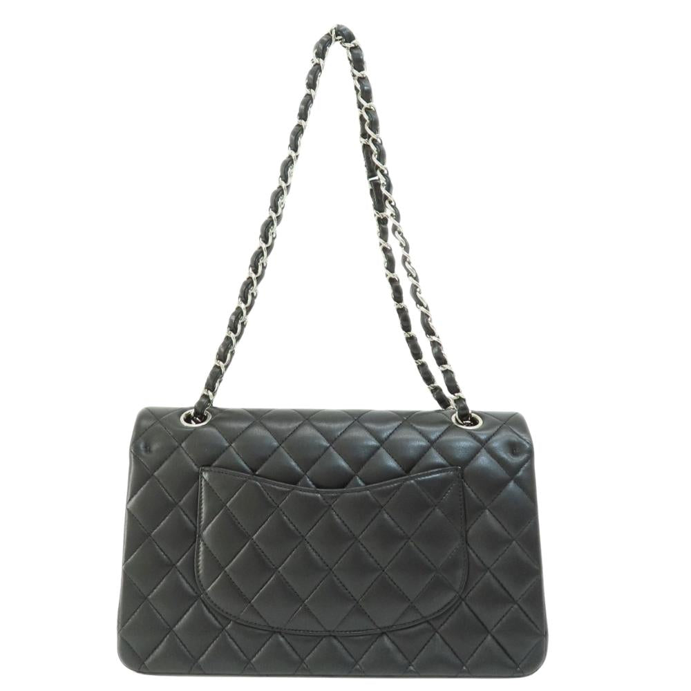 Black Leather Chanel Shoulder Bag