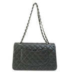 Black Leather Chanel Shoulder Bag