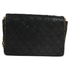 Black Leather Chanel Crossbody Bag