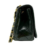 Black Leather Chanel Crossbody Bag
