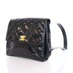 Black Leather Chanel Backpack