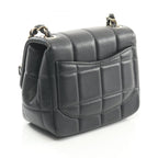 Black Leather Chanel Flap Bag
